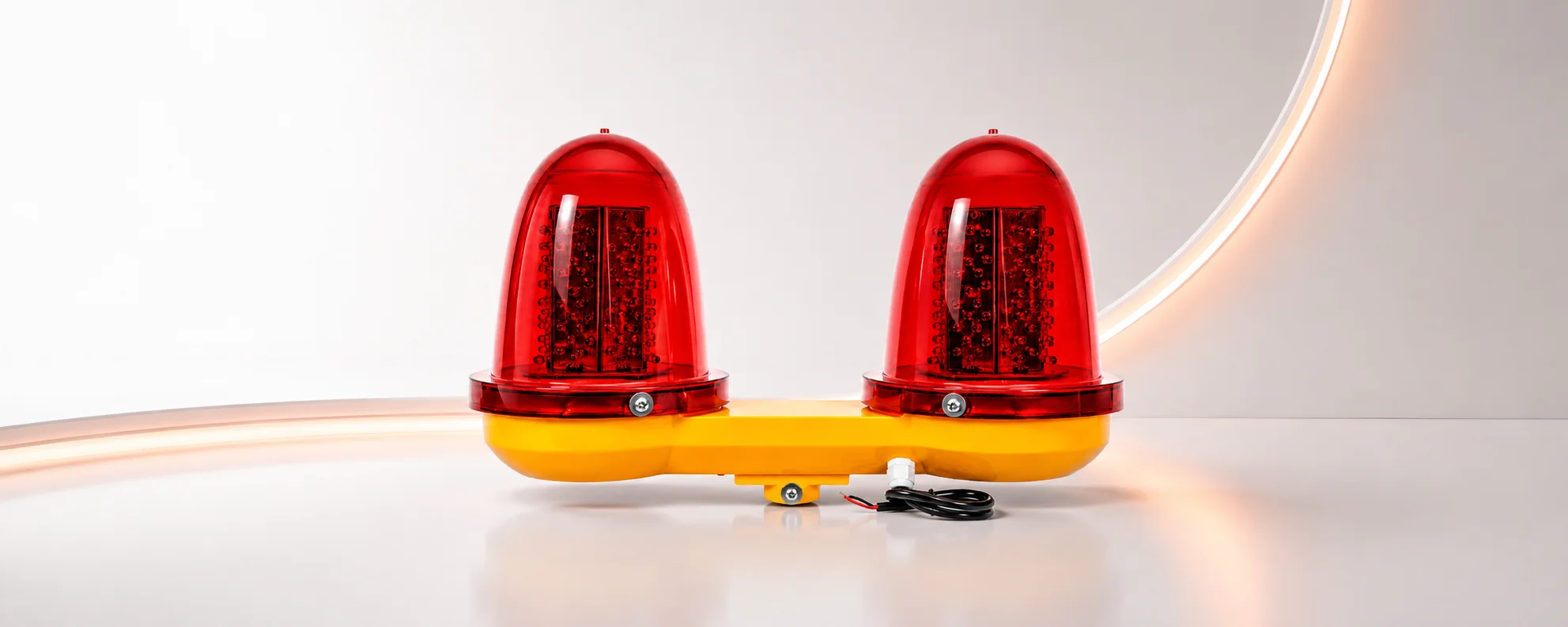 Double dome Aviation Obstruction Light
