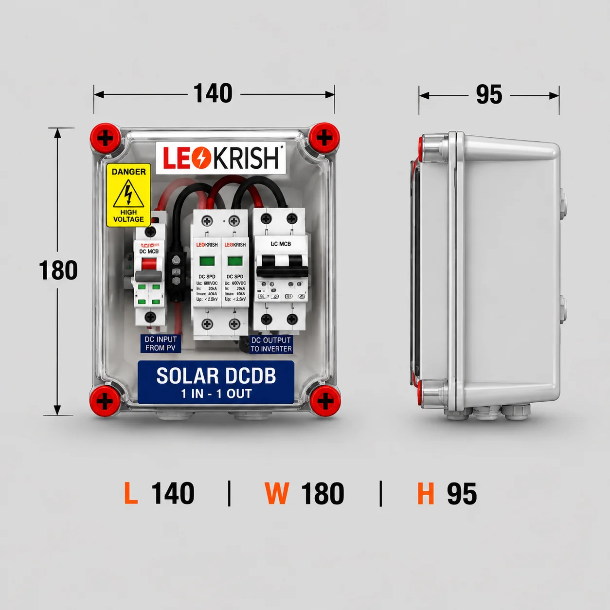 Solar DCDB 1 IN – 1 OUT-dimension-1
